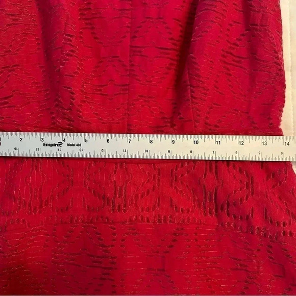 J.Crew Dress Women's 4 Red Burgundy Wine Knee Length Sleeveless  (d)4 - Picture 5 of 9